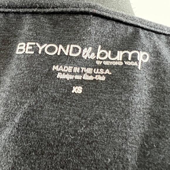 Beyond the Bump Women's Gray Full Zip Front Pocket Everyday Hoodie Jacket XS - Picture 7 of 9